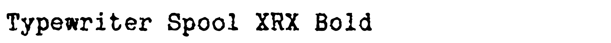 Typewriter Spool XRX Bold image